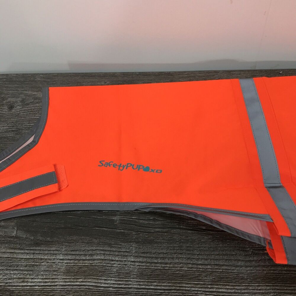 Reflective Dog Hi-Vis Warning Clothing‎ Orange XL Safety Pup XD New - Picture 3 of 8